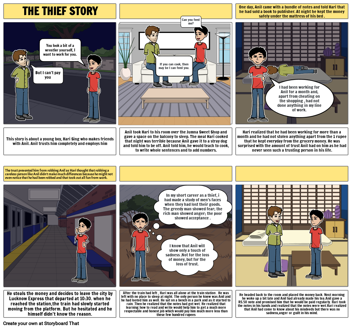 The Thief Story (Comic Strip)