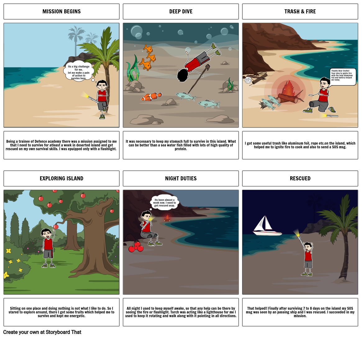 Island Storyboard by 399bca2f