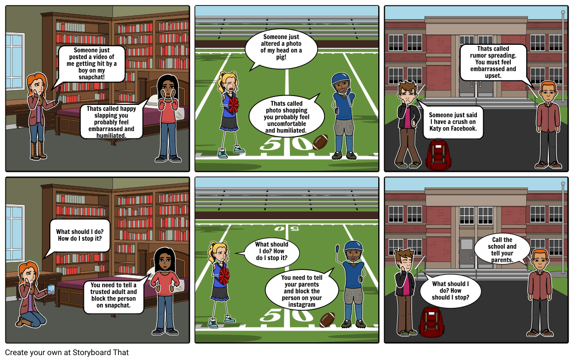 Cyber Bully Stories Storyboard By 39d46b46 