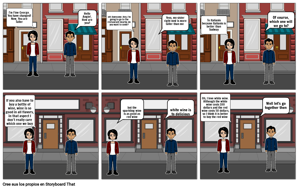 Historieta ingles Storyboard by 39d46deb