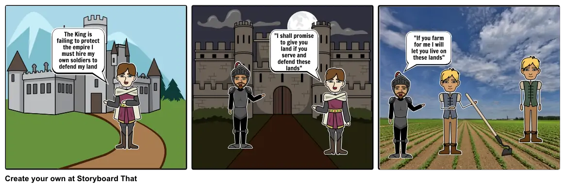 Medieval times storyboard