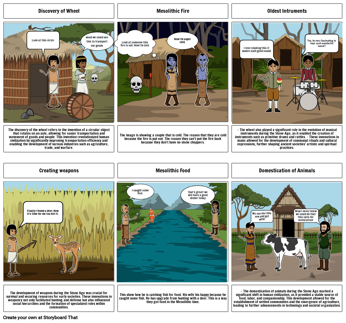 Mesolithic Age Storyboard por 3a8aeeaa