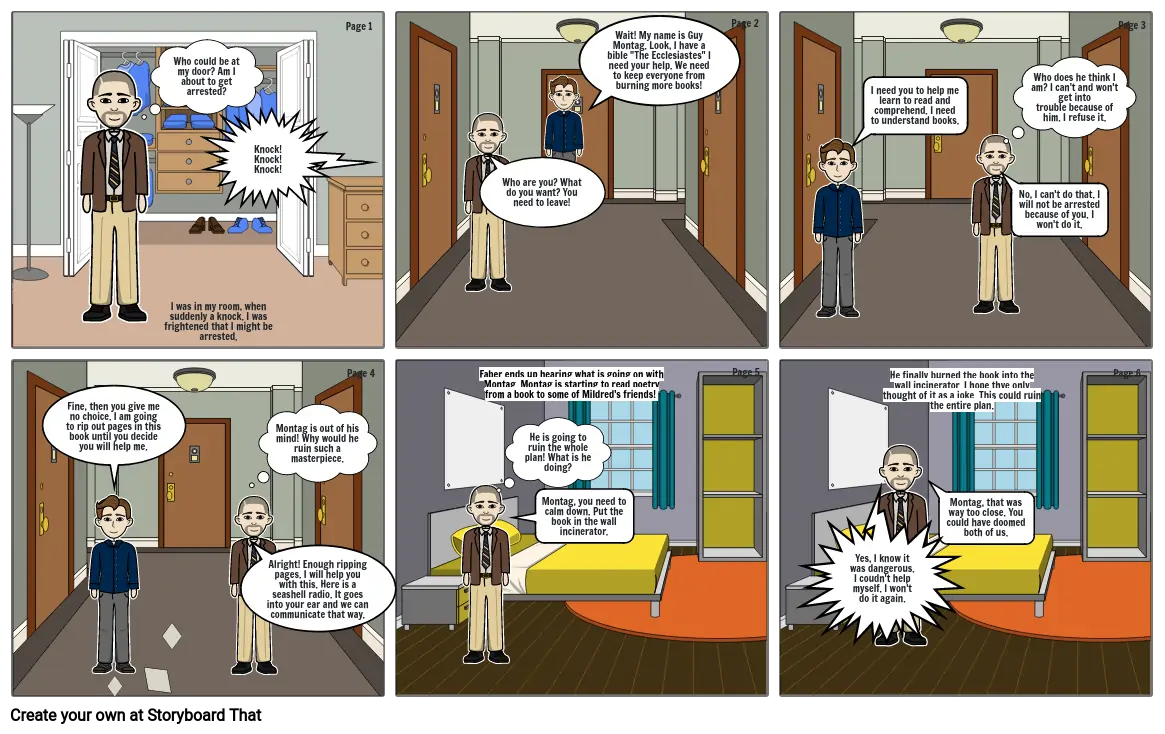 English Summative Comic Retelling - Elizabeth Knight