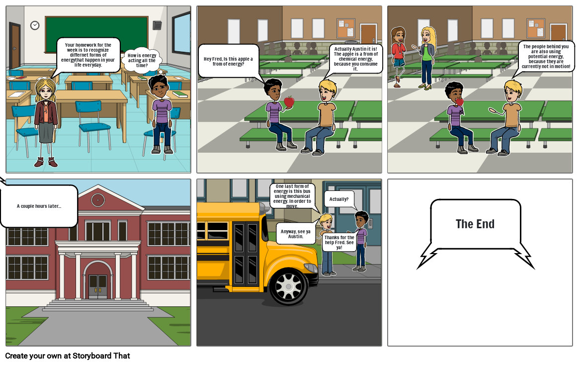 Energy Comic Strip Storyboard by 3b3562ce