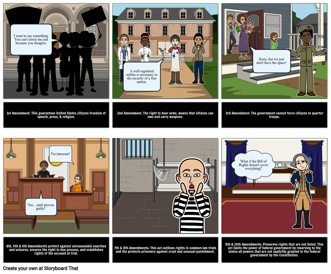 Bill Of Rights Storyboard By 3b56f04e