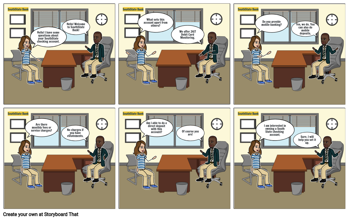 Bank Comic Strip