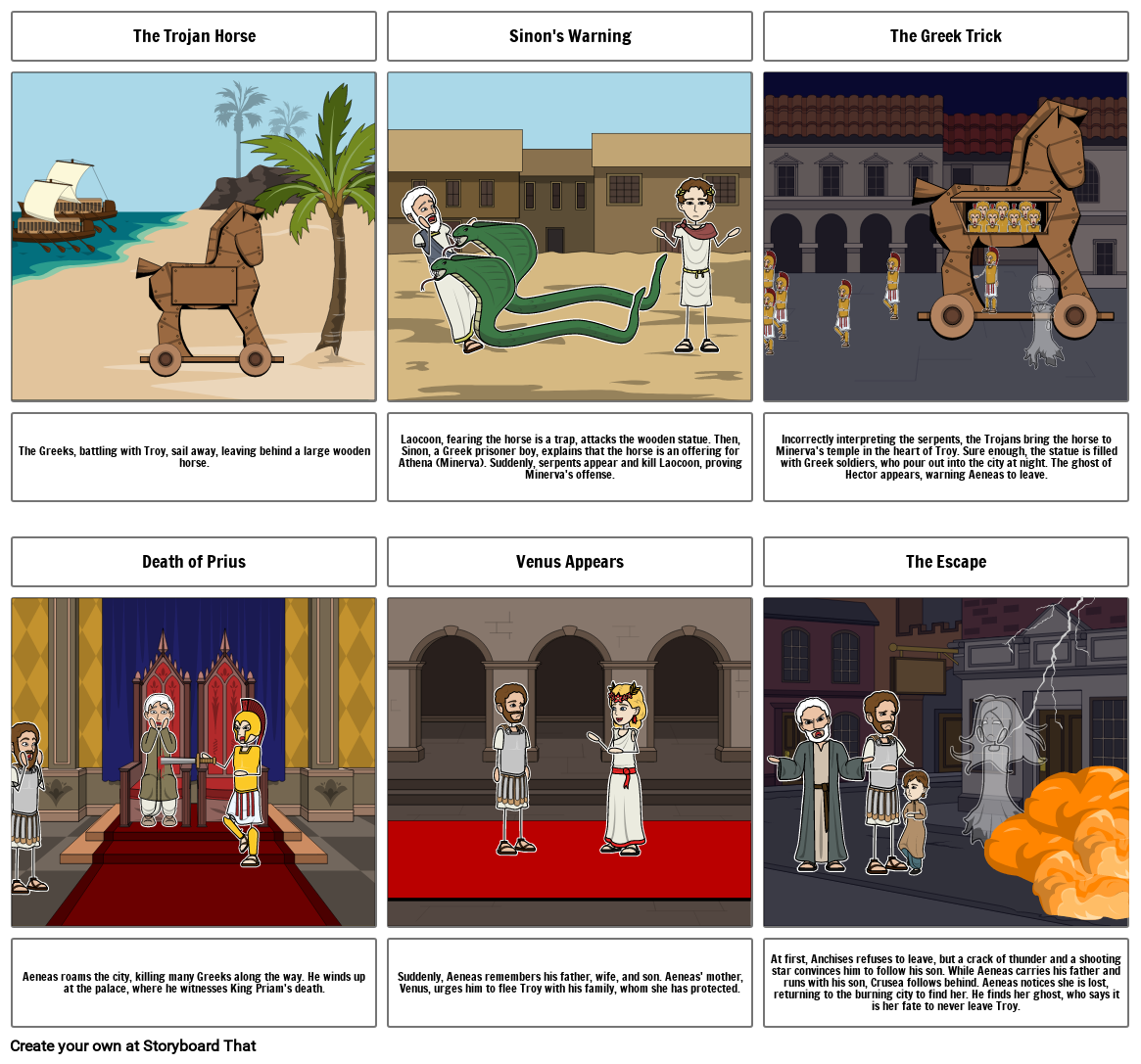 Aeneid Book 2 Storyboard By 3b773691