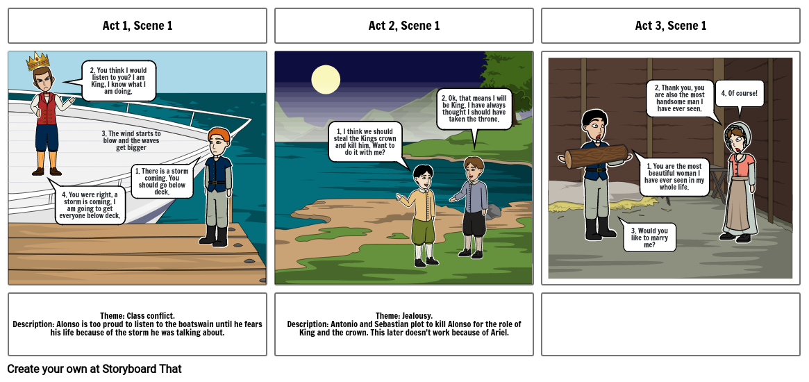 The Tempest Storyboard Project