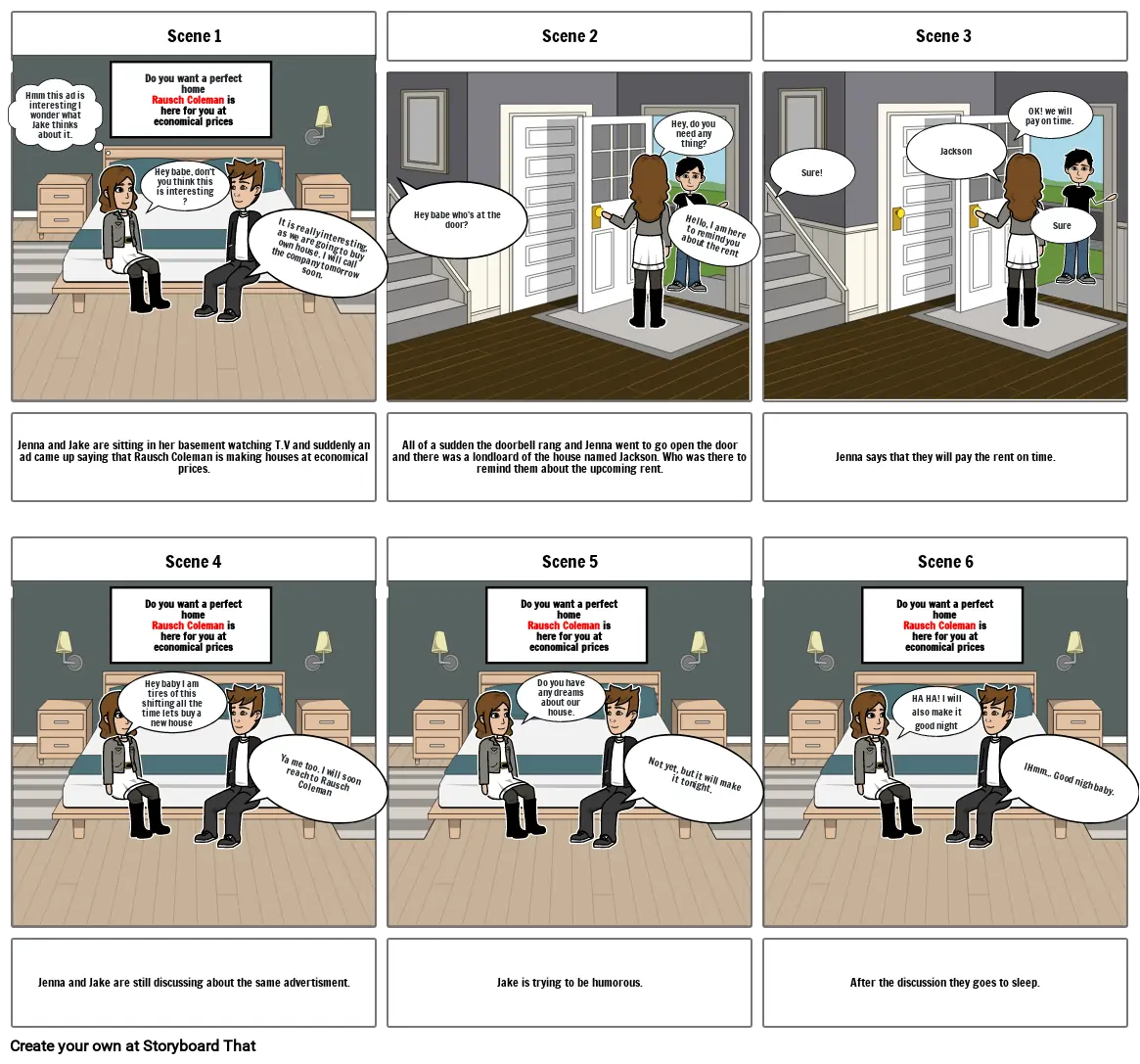 Rausch Coleman Commercial Storyboard