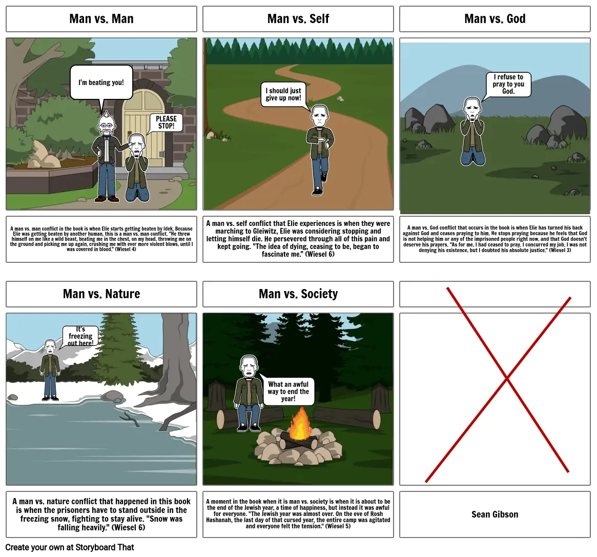 Conflict Storyboard-Sean Gibson