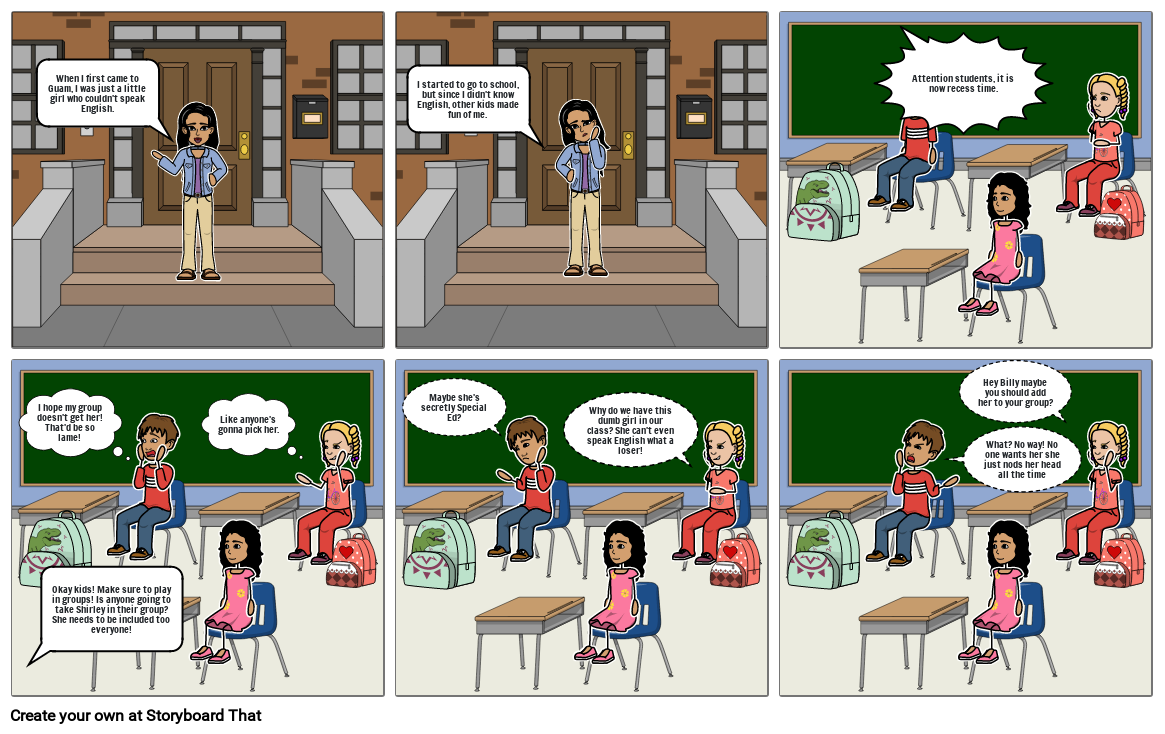 Discrimination Story Storyboard by 3ca9ee22