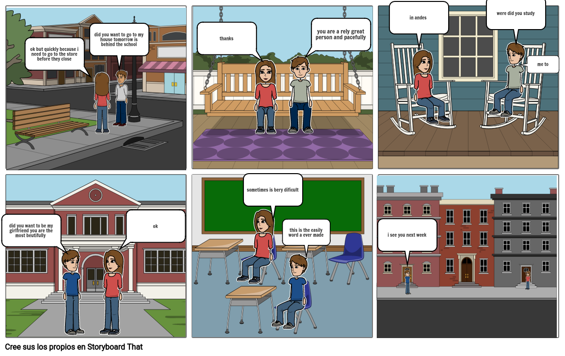 comic adjetives adverbs Storyboard by 3cc2f414