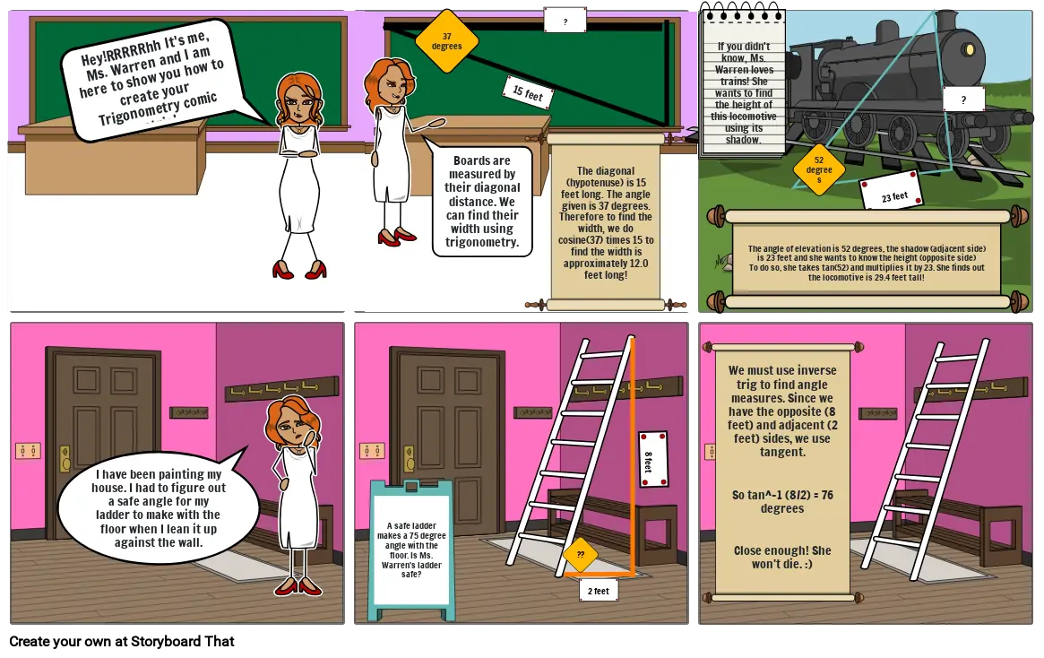 Comic Strip Trigonometry.