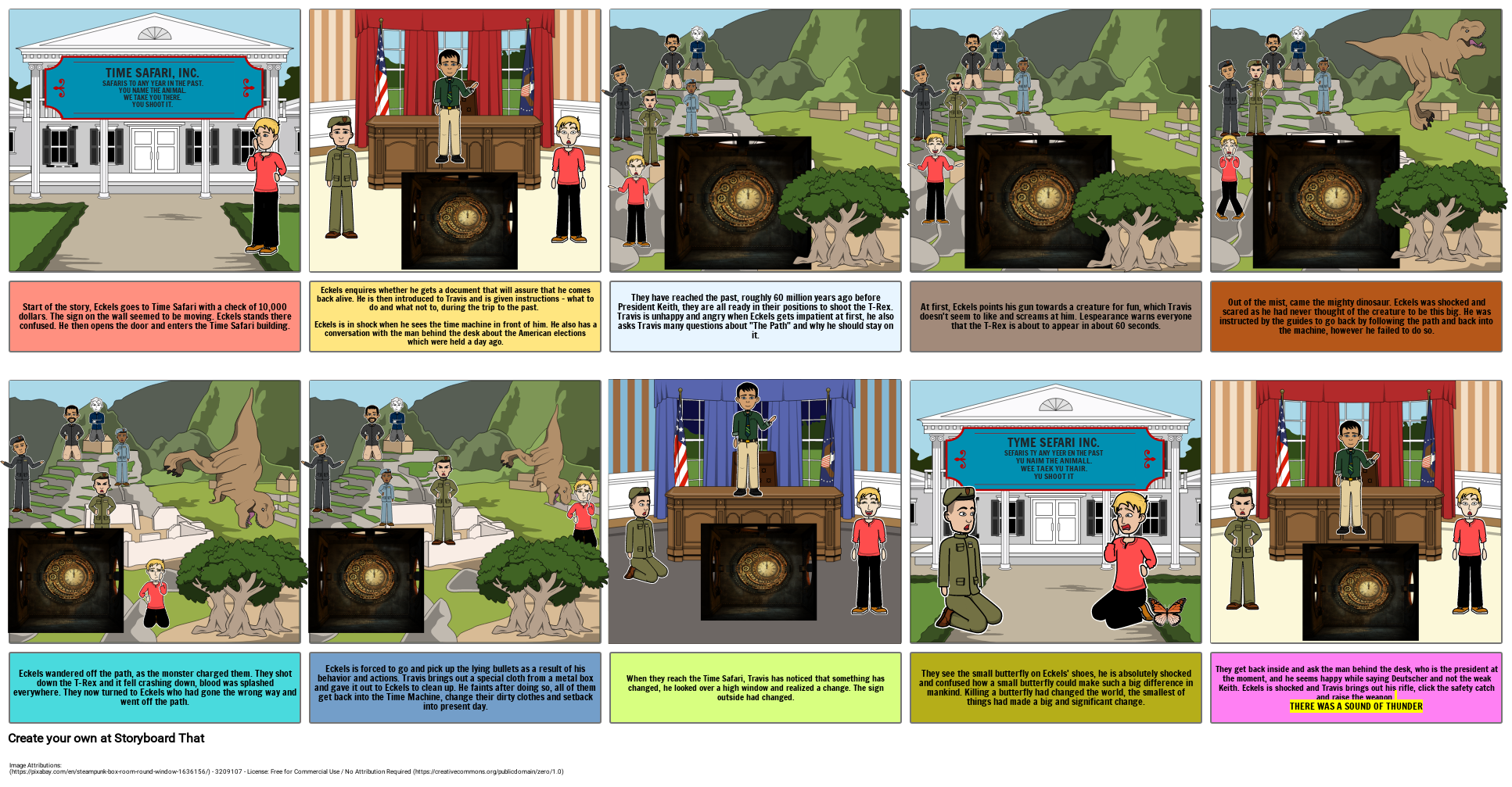 A SOUND OF THUNDER - Storyboard - Sarvesh MS 8E