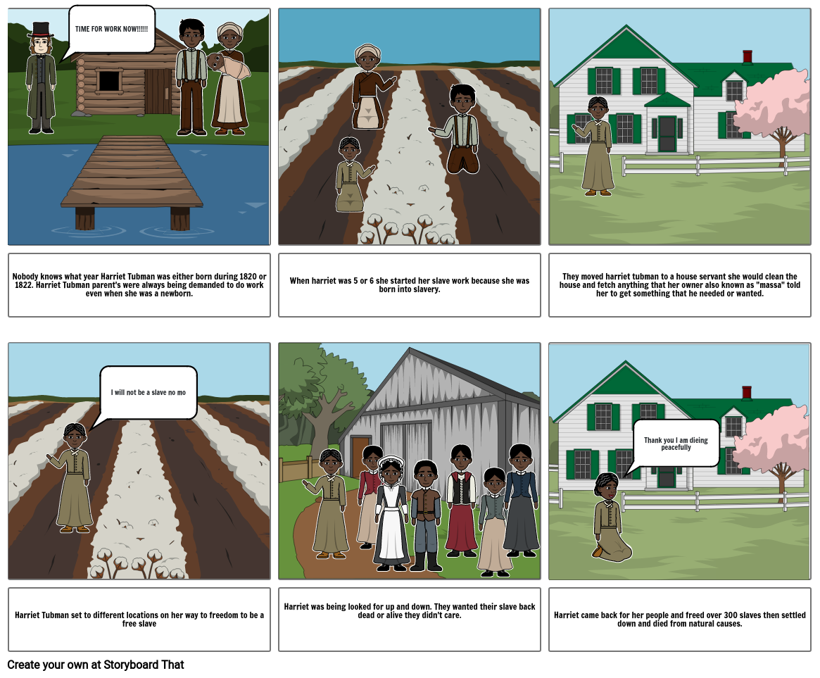 Harriet Tubman StoryBoard