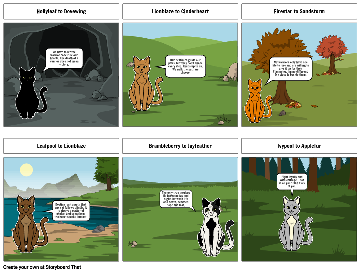 Warrior Cats Storyboard by c888595e