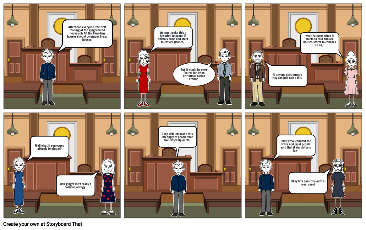 bill to law cartoon assignment Storyboard by 3d8e7187