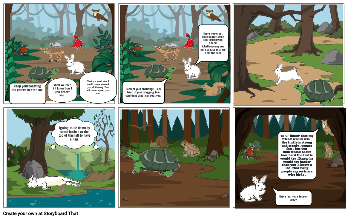 the rabbit and friends Storyboard by 3da17f79