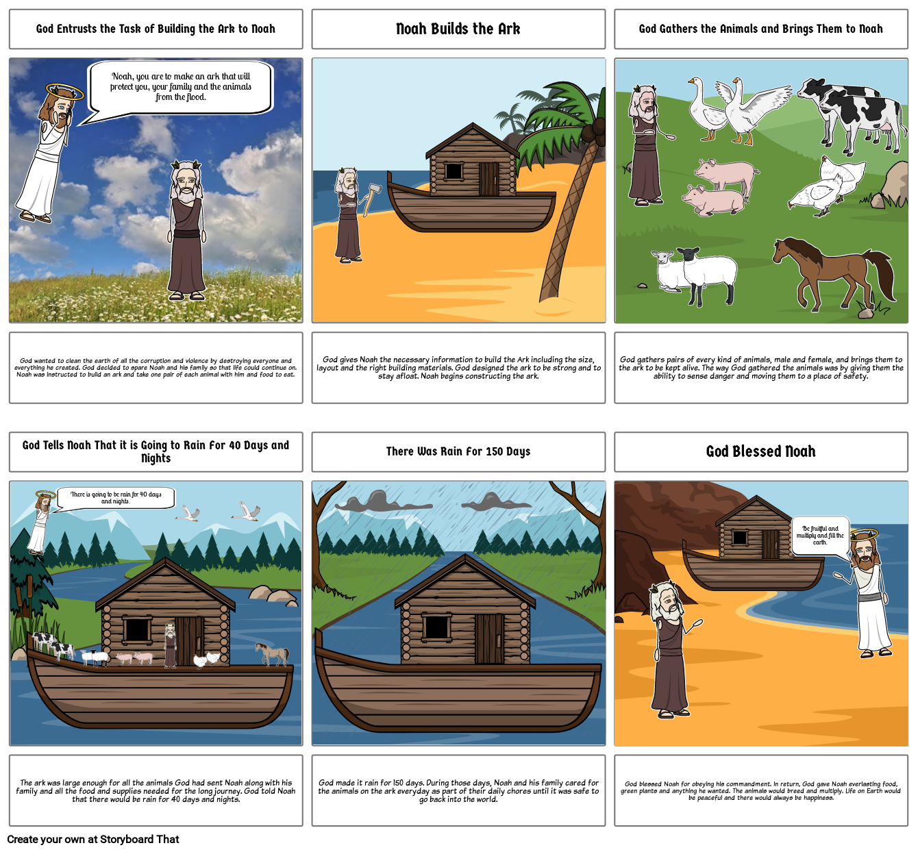 Genesis 7 1 24 Noah And The Flood Storyboard By 3dc883e9