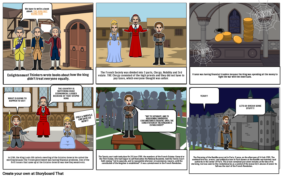 French Revolution Storyboard by 3e0389f2