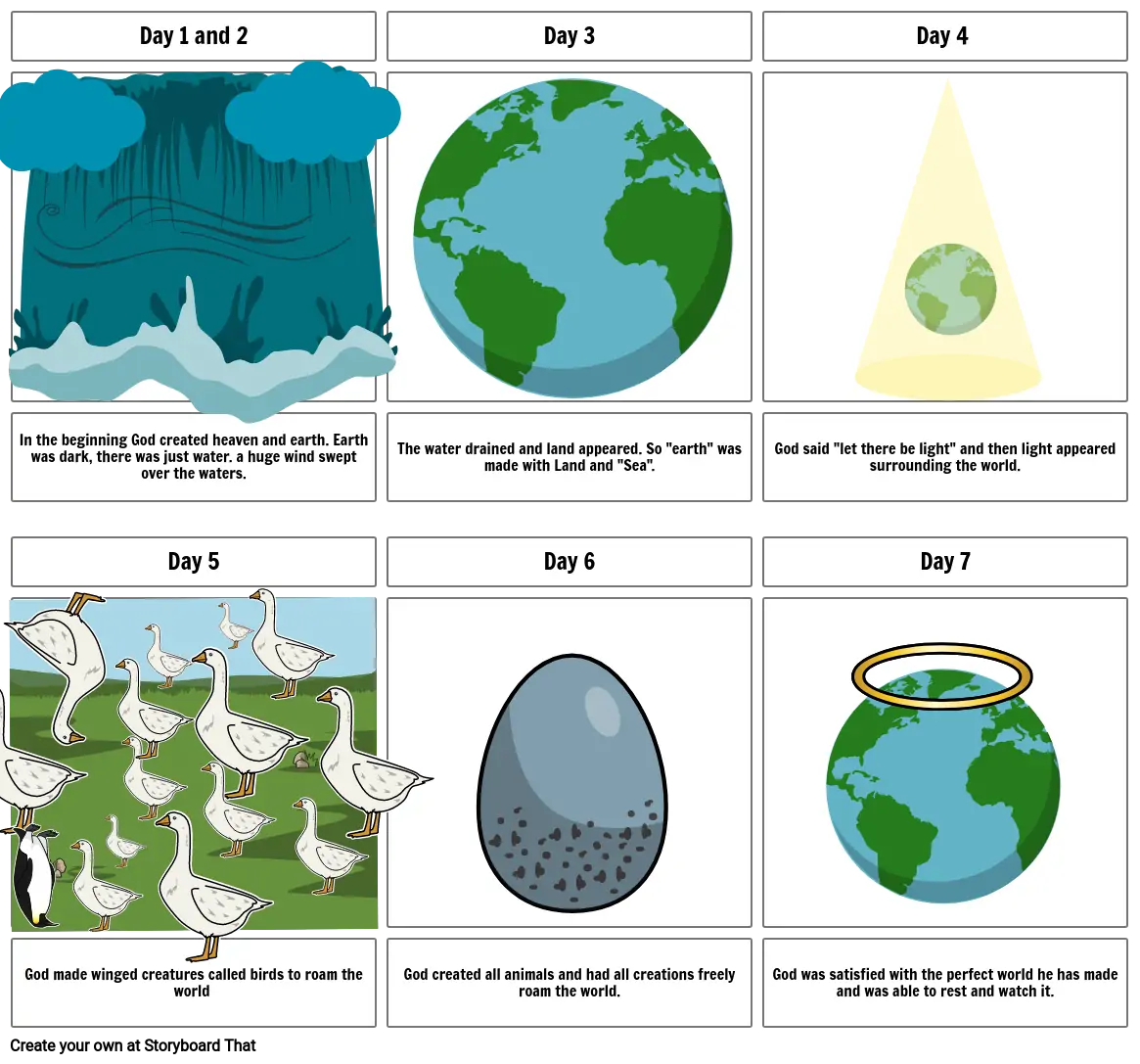 7 day creation story