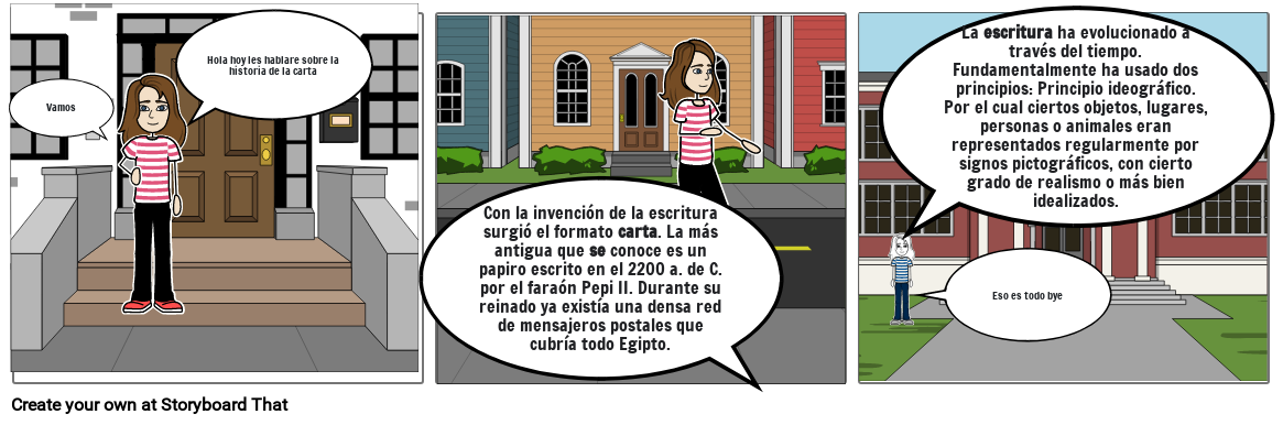 Historia De La Carta Storyboard By 3e95ed61