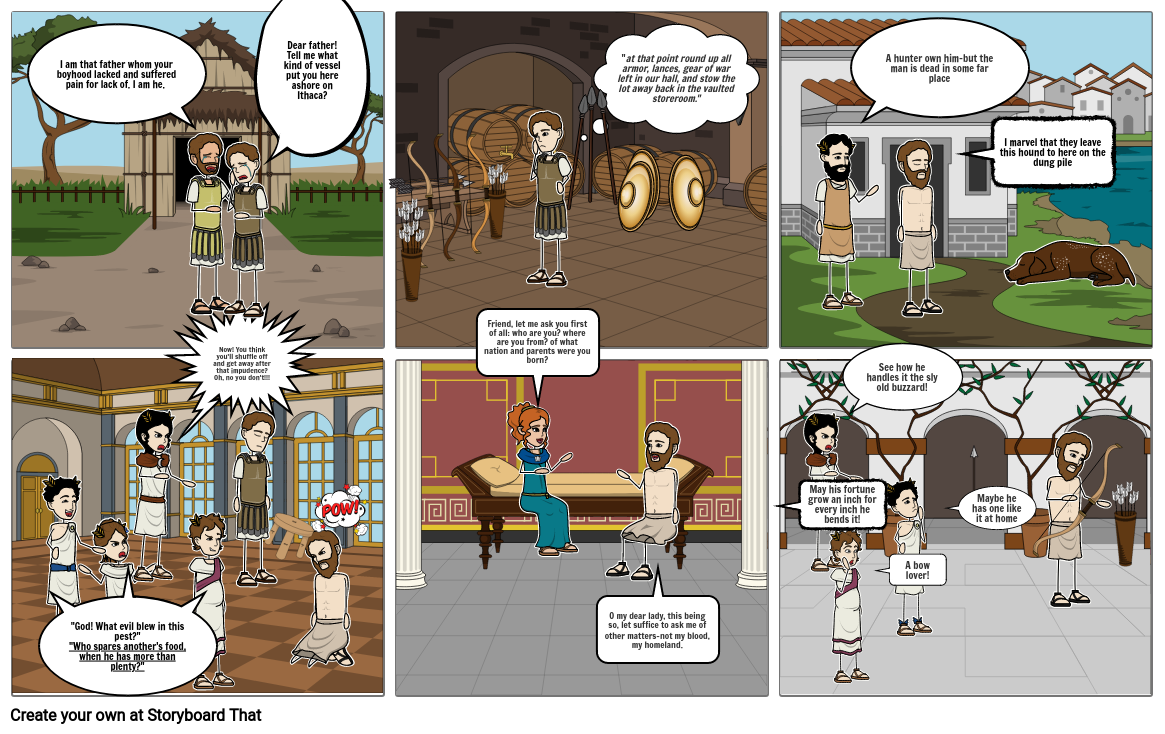 odyssey comic strip assignment