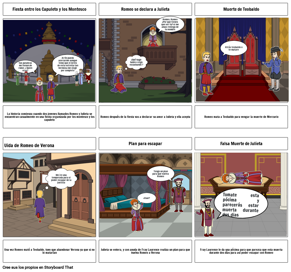 Romeo Y Julieta Storyboard By 3f001742