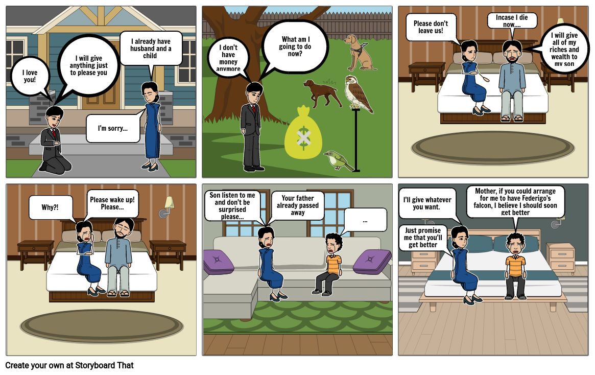 FEDERIGO'S FALCON Storyboard by 3f052ea6