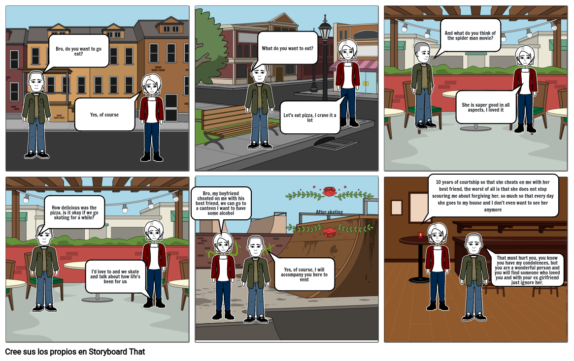 Comic de ingles Storyboard by 3f086248