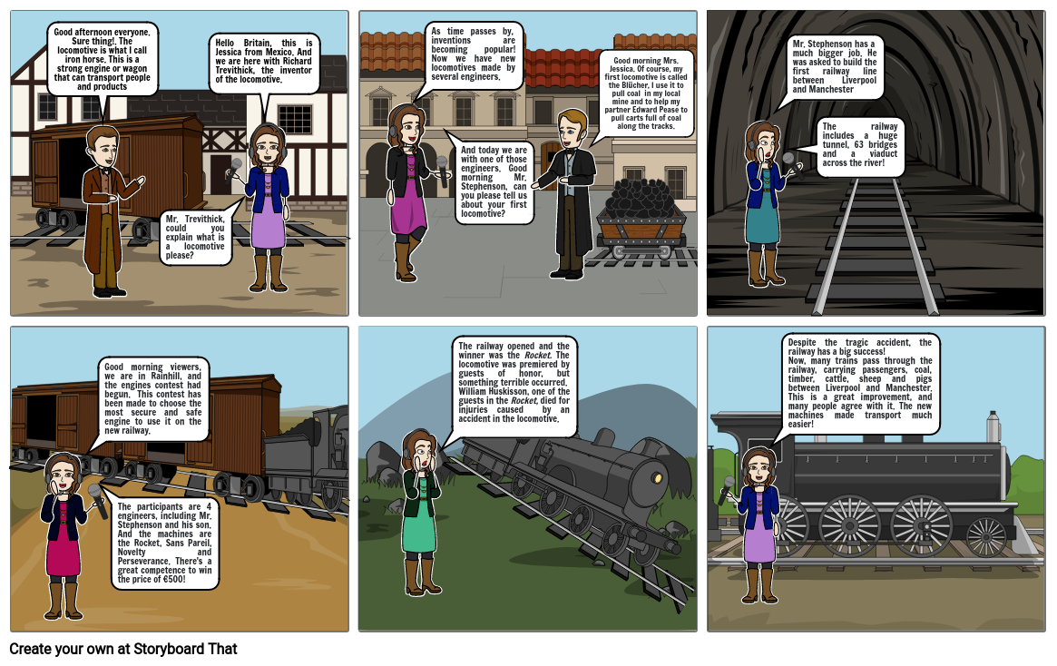 The iron horses locomotive Storyboard by 3f4c9736