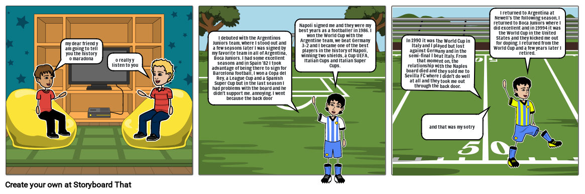 the story of maradona Storyboard by 3f6a86ec