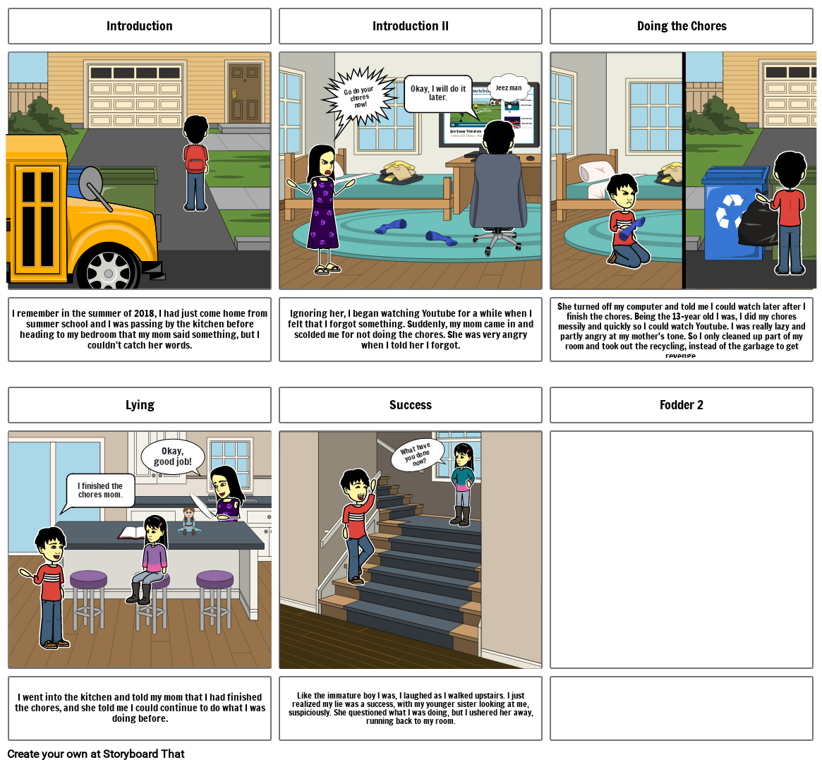 homework storyboard