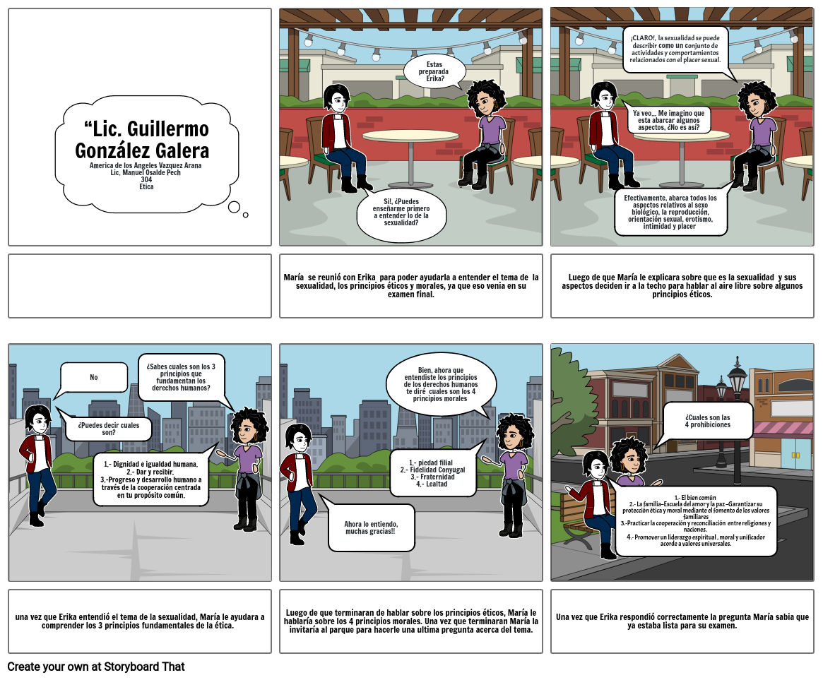 Sexualidad Y Los Principios éticos Y Morales Storyboard 2611