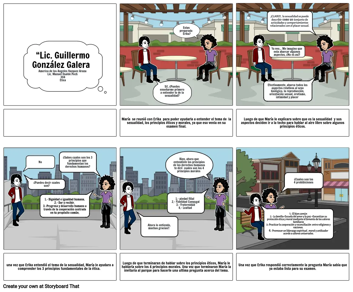 Sexualidad Y Los Principios éticos Y Morales Storyboard 0529