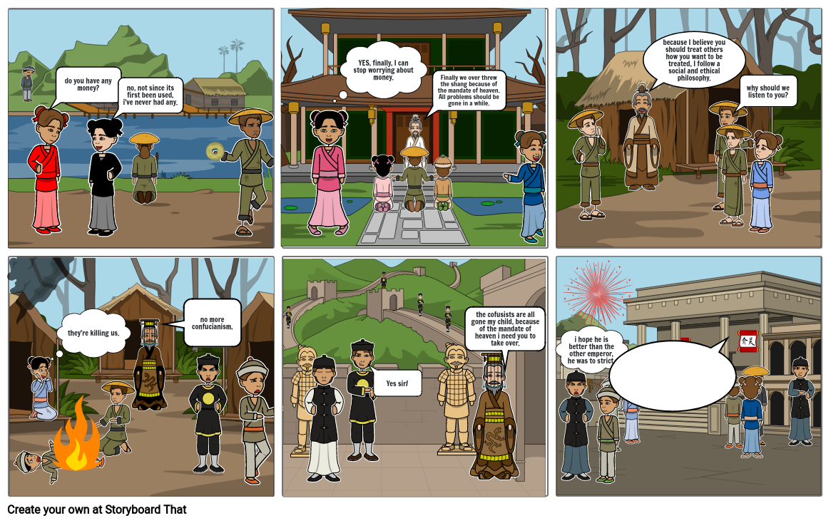 Chinese Dynasties Comic Project Storyboard by 3ff377a0