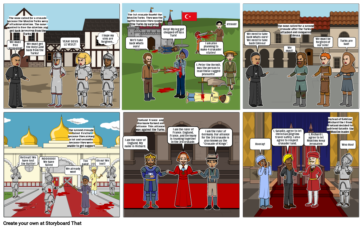 Crusades Storyboard Storyboard by 4013ae4a