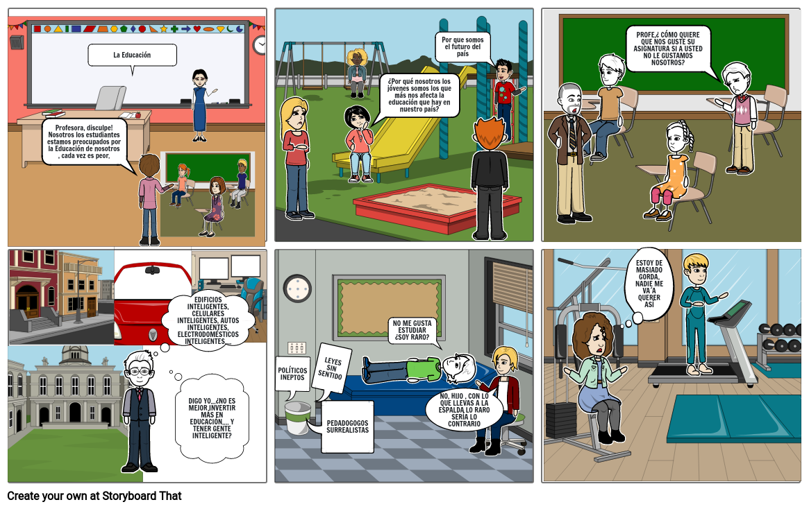 Educación Storyboard by 4013b551