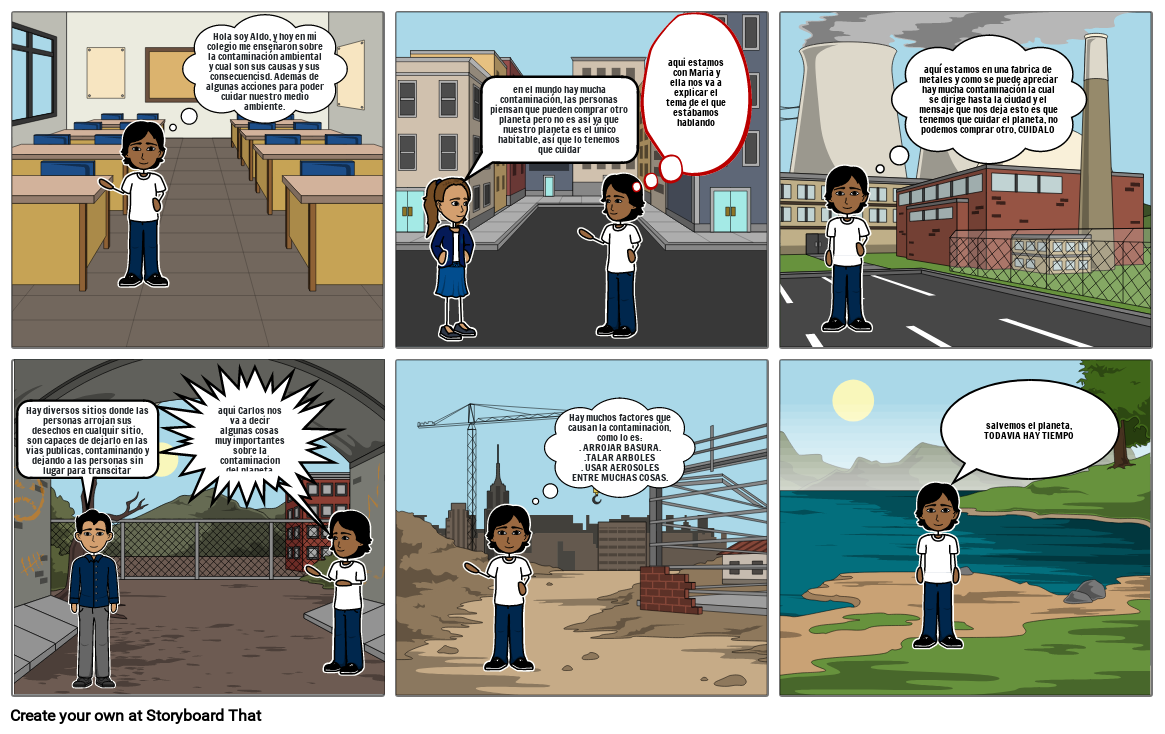 contaminacion Storyboard by 402a7b15