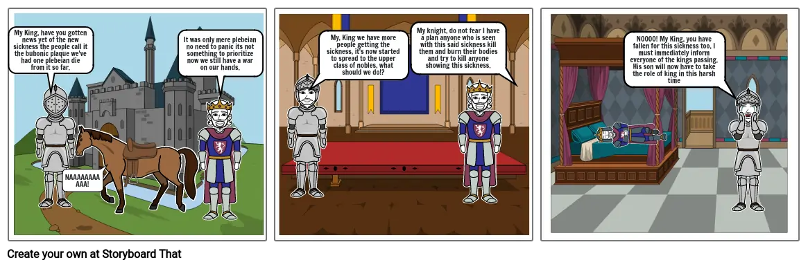 Middle Ages Comic Strip AT