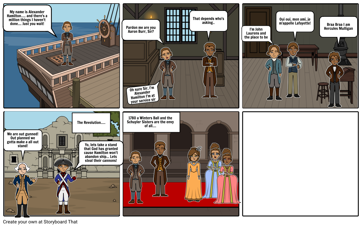 Alexander Hamilton Storyboard by 408961259349