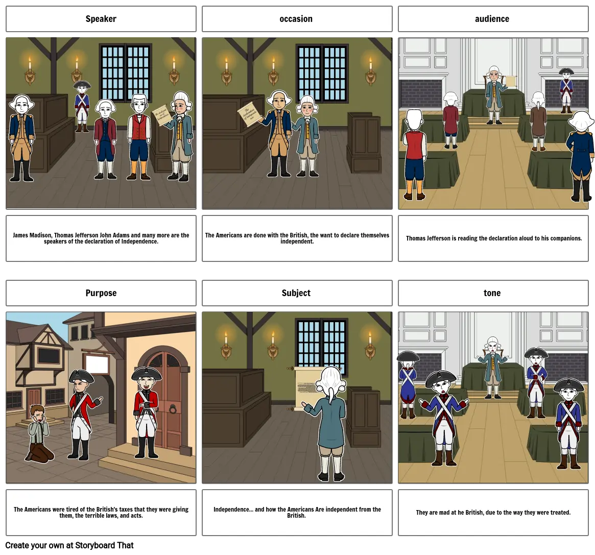 Payson Rowtons storyboard