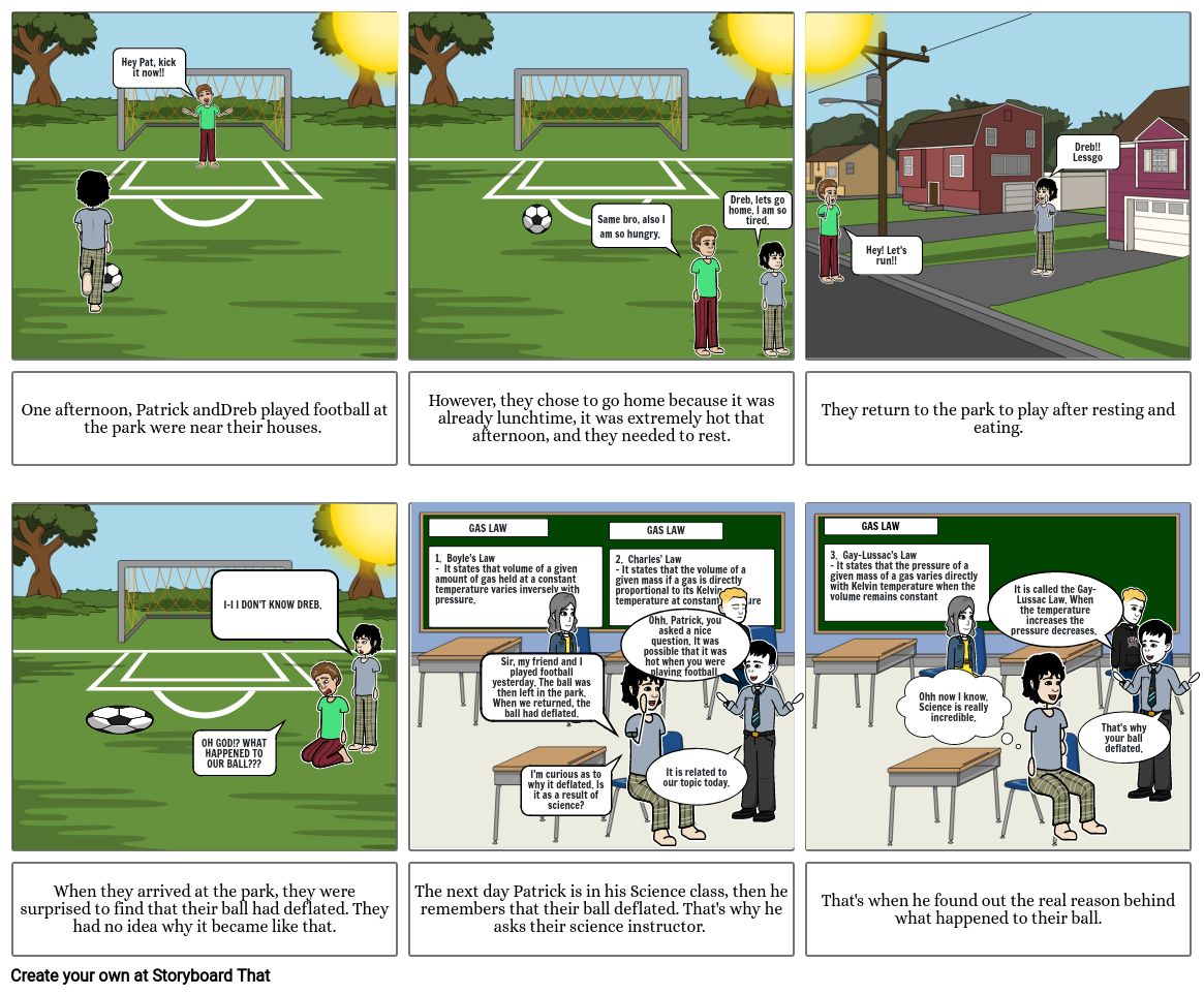 Gay- Lussac's Law Storyboard by 413526f4