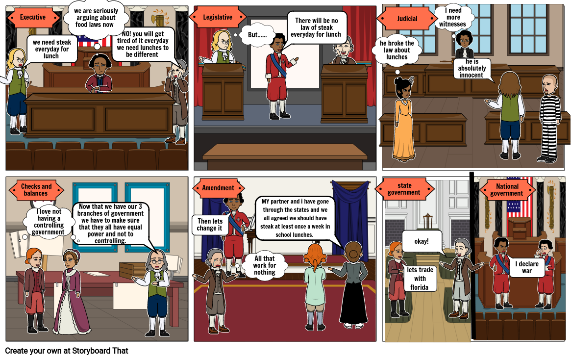 Evelyn McClellan Constitution comic Storyboard