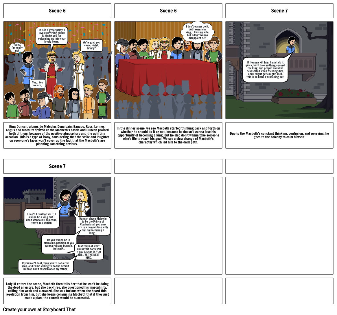 Macbeth Act 1 (Comic Strip) Part 2