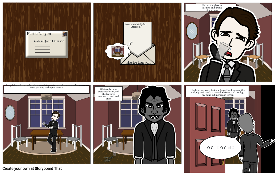 The strange case of Dr Jekyll and Mr Hyde Storyboard