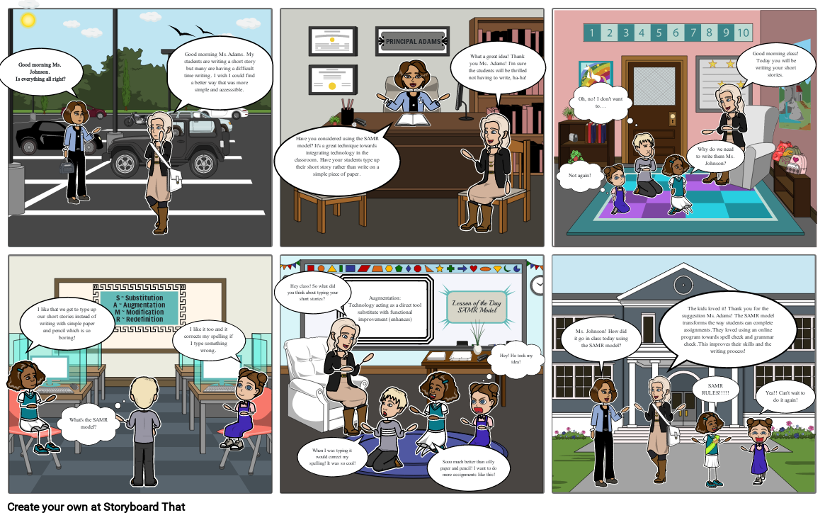 SAMR Augmentation StoryBoard