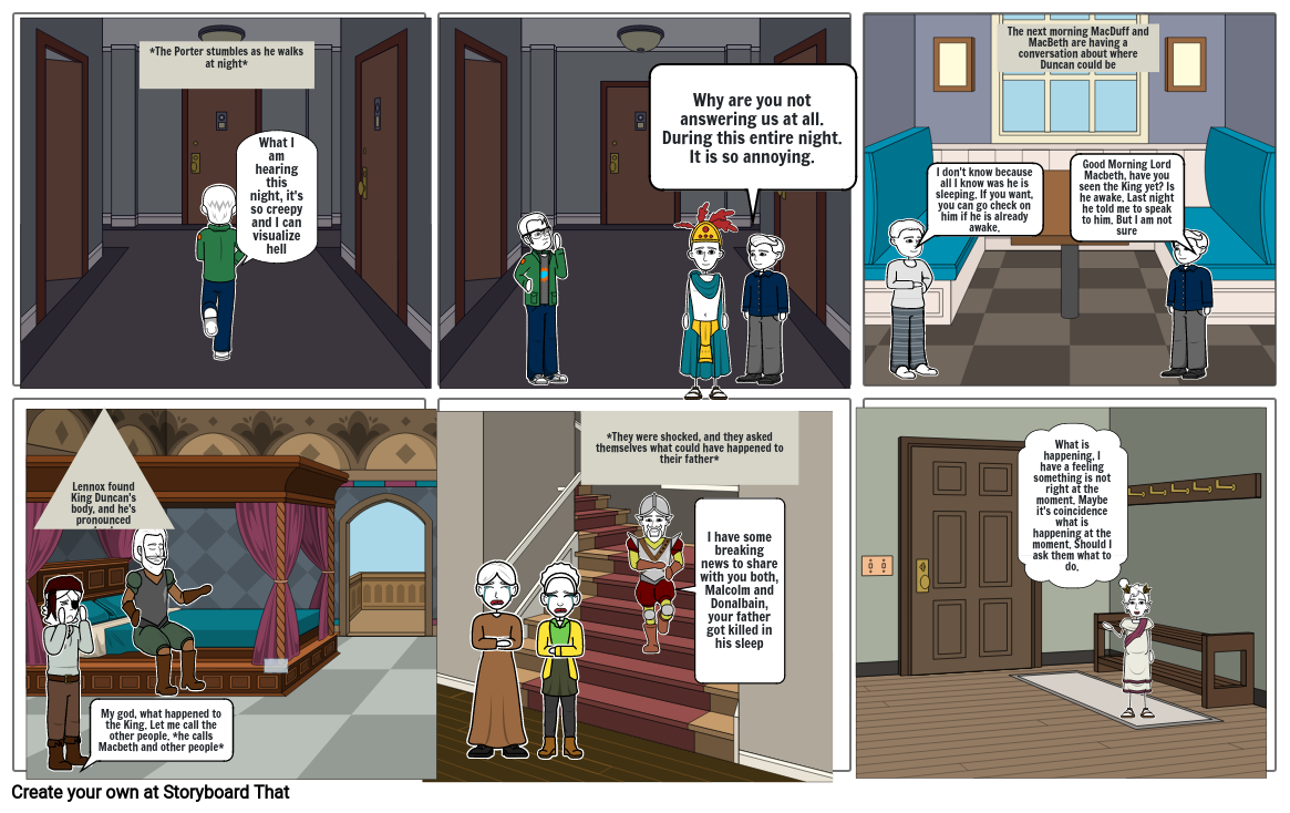 MacBeth Act 2 - Comic Strip - Page 1