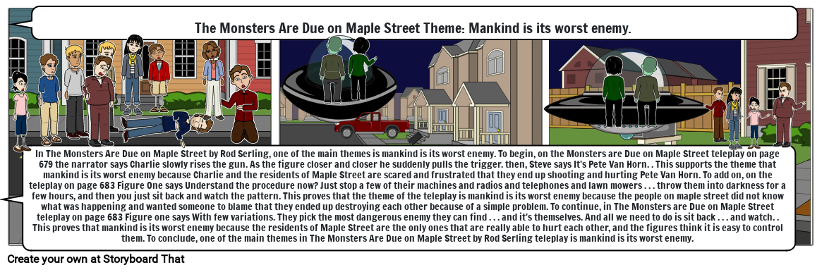 The Monsters Are Due on Maple Street Theme