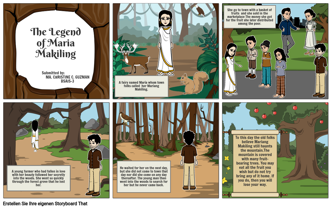 The Legend of Maria Makiling Storyboard by 42335695
